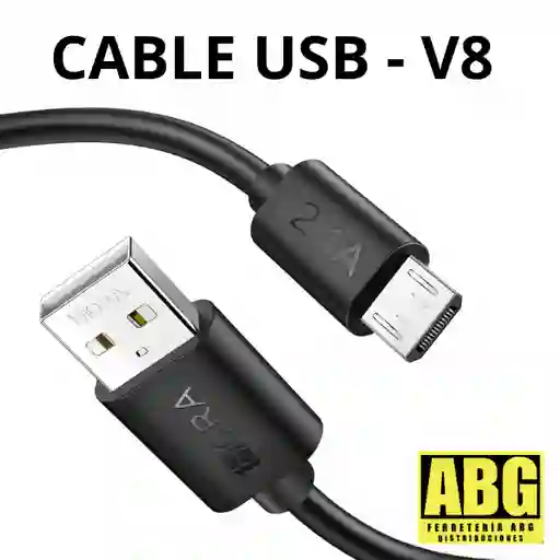 Cable Cargador De Celular Usb - V8 (1.2mt)