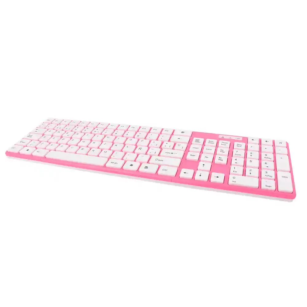 Teclado + Mouse Combo Inalambrico Pink 🌷