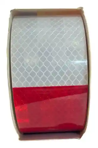 Cinta Reflectiva Roja/blanca 2'' X 5mts