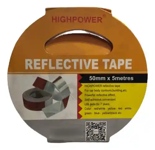 Cinta Reflectiva Verde/negra 2'' X 5mts