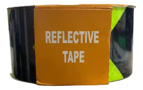 Cinta Reflectiva Verde/negra 2'' X 5mts
