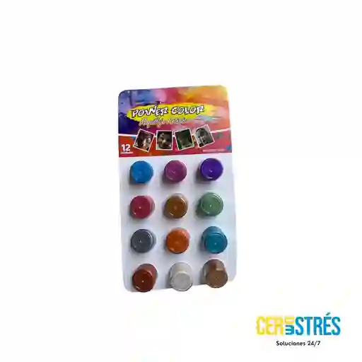 Maquillaje Artistico Perlado X12colores