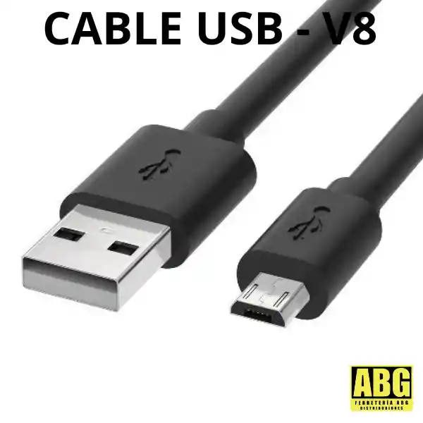 Cable Cargador De Celular Usb - V8 (1mt)