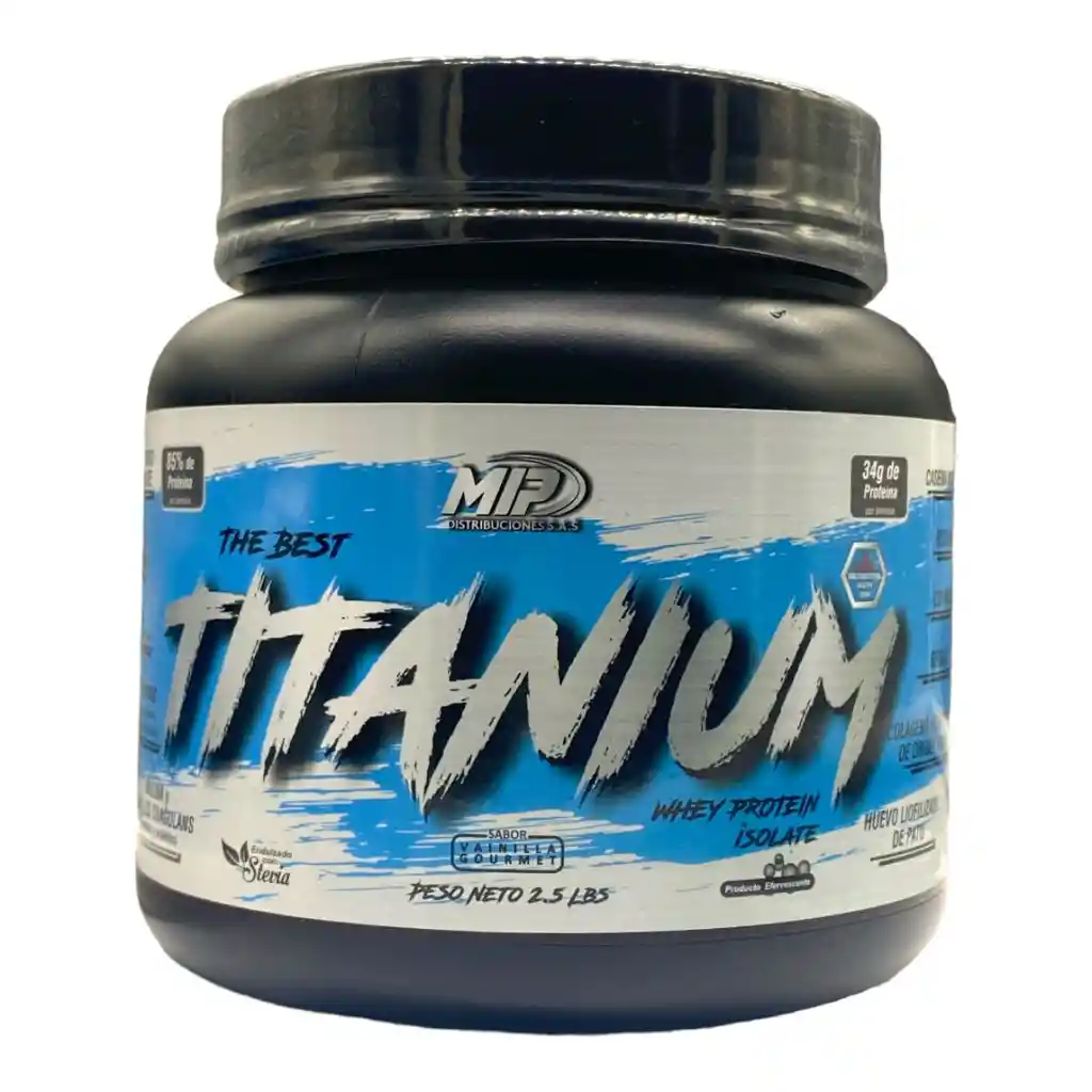 Whey Protein Isolate Titanium 2.5 Lbs Vainilla Gourmet