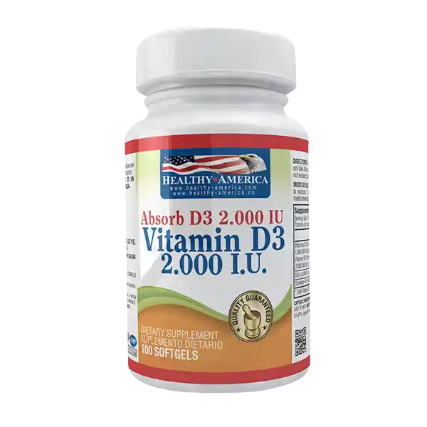 Absorb D3 2.000 Iu (vitamin D3 2.000 Iu) 100 Softgels