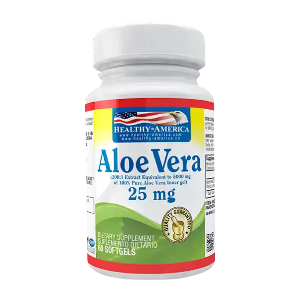 Aloe Vera Gels 25mg 60 Softgels