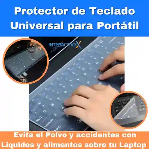 Protector De Teclado Para Portatil 15" / Protector De Teclados Universal 15"/ Forro Para Teclado