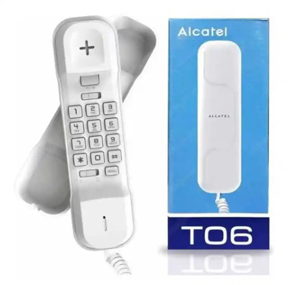 Teléfono Alcatel T06 Fijo - Color Blanco