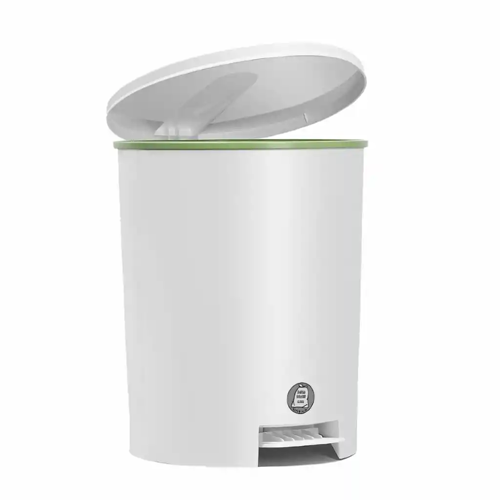 Vanyplas Papelera Pedal Con Balde Color Blanco
