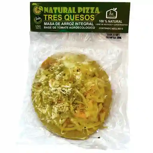 Natural Pizza Tres Quesos