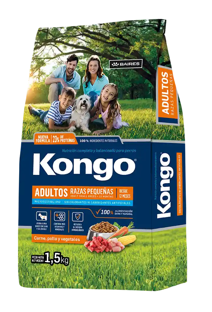 Kongo Perros Razas Pequeñas Bolsa 1.5 Kg