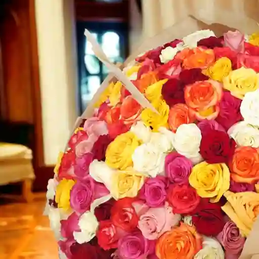 Bouquet De Rosas Buchon 200 Rosas