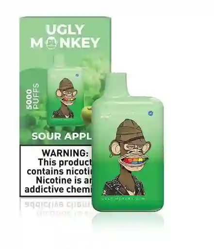Ugly Monkey Vape Sour Apple 12ml 5000 Puff