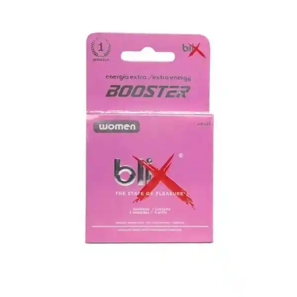 Blix Booster Potenciador Sexual Femenino X 4 Comprimidos