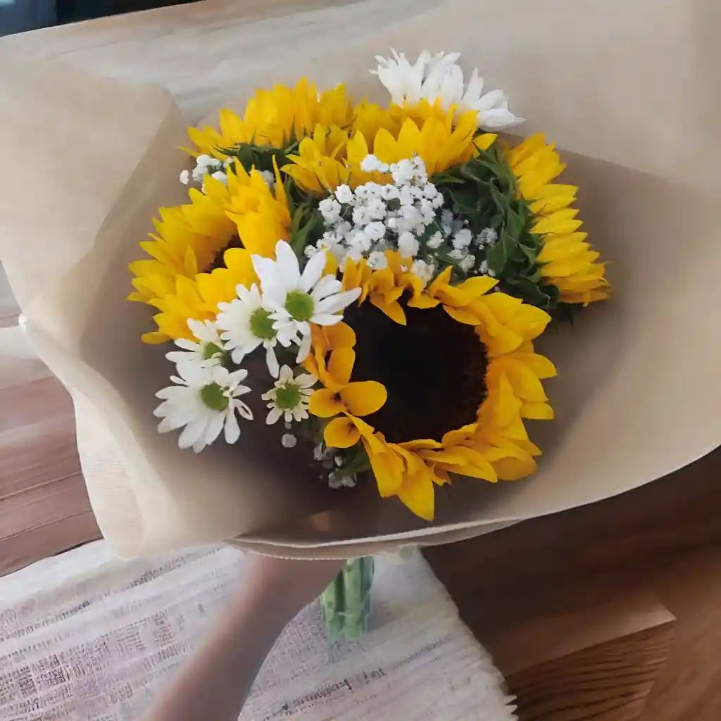 Mini Bouquet De Girasoles Elite