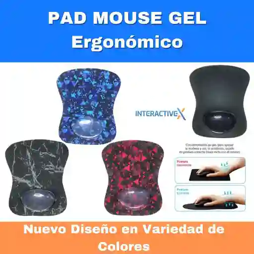 Pad Mouse Gel Diseños Ergonomico / Almohadilla Para Mouse / Apoya Mouse