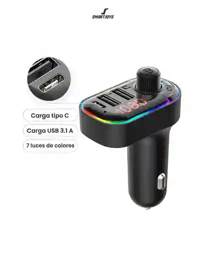 Transmisor Modulador Adaptador Bluetooth Para Carro