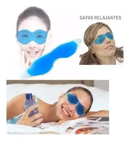 Gafas Gel Frío Relajante Cansancio Estrés Párpados Ojeras