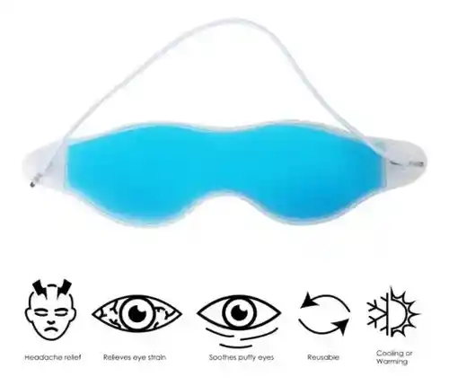 Gafas Gel Frío Relajante Cansancio Estrés Párpados Ojeras