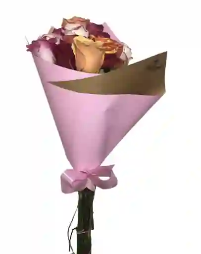 Bouquet De 12 Rosas Surtidas