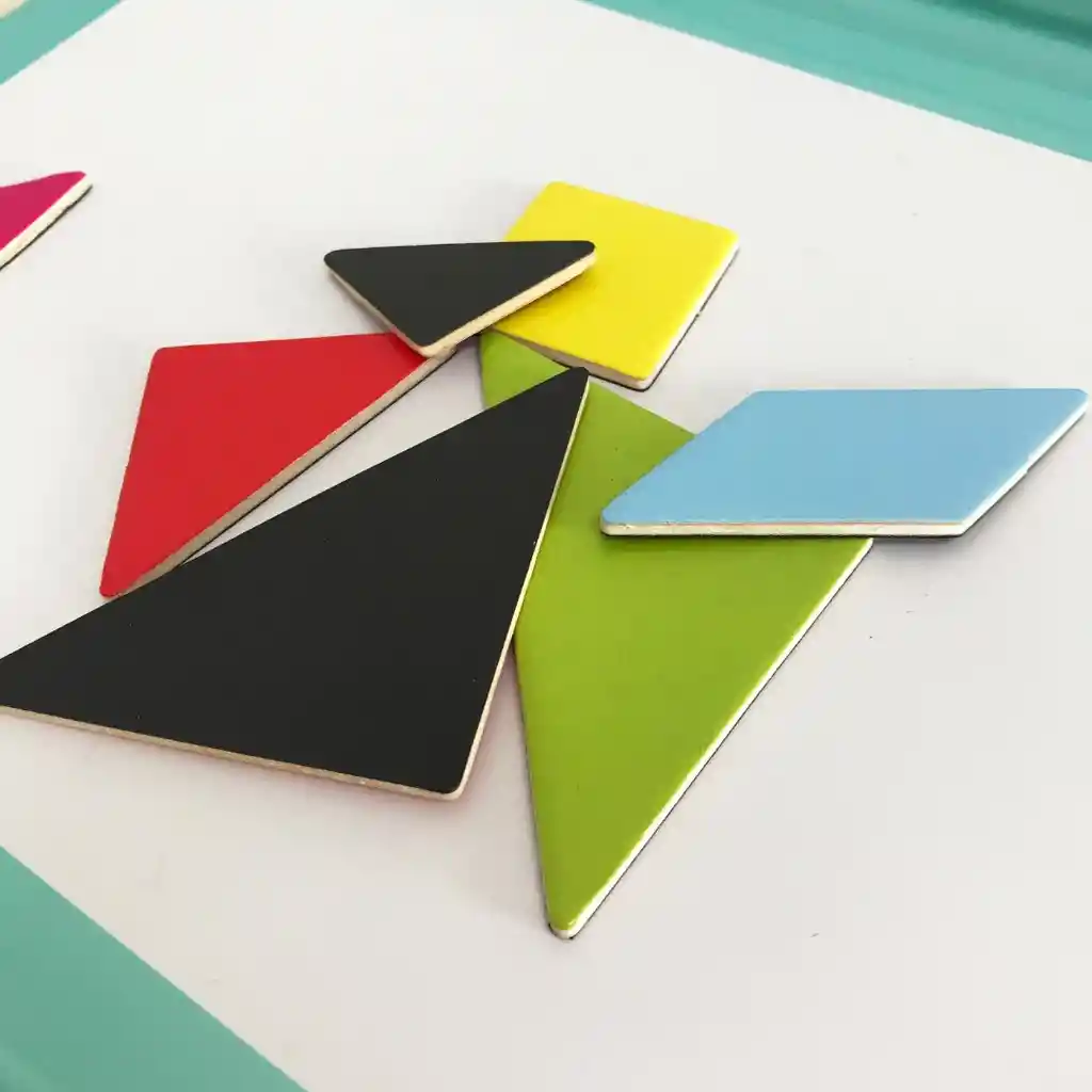 Tetris Y Tangram Magnético 40 Piezas