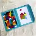 Tetris Y Tangram Magnético 40 Piezas