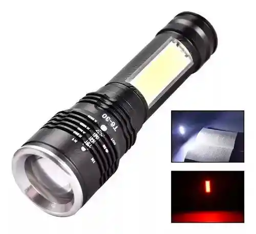 Linterna Led Cree T6 Usb Micro Zoom Lámpara Cob Recargable