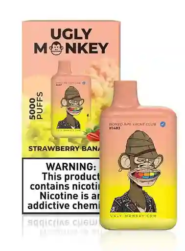 Ugly Monkey Vape Strawberry Banana 12ml 5000 Puff