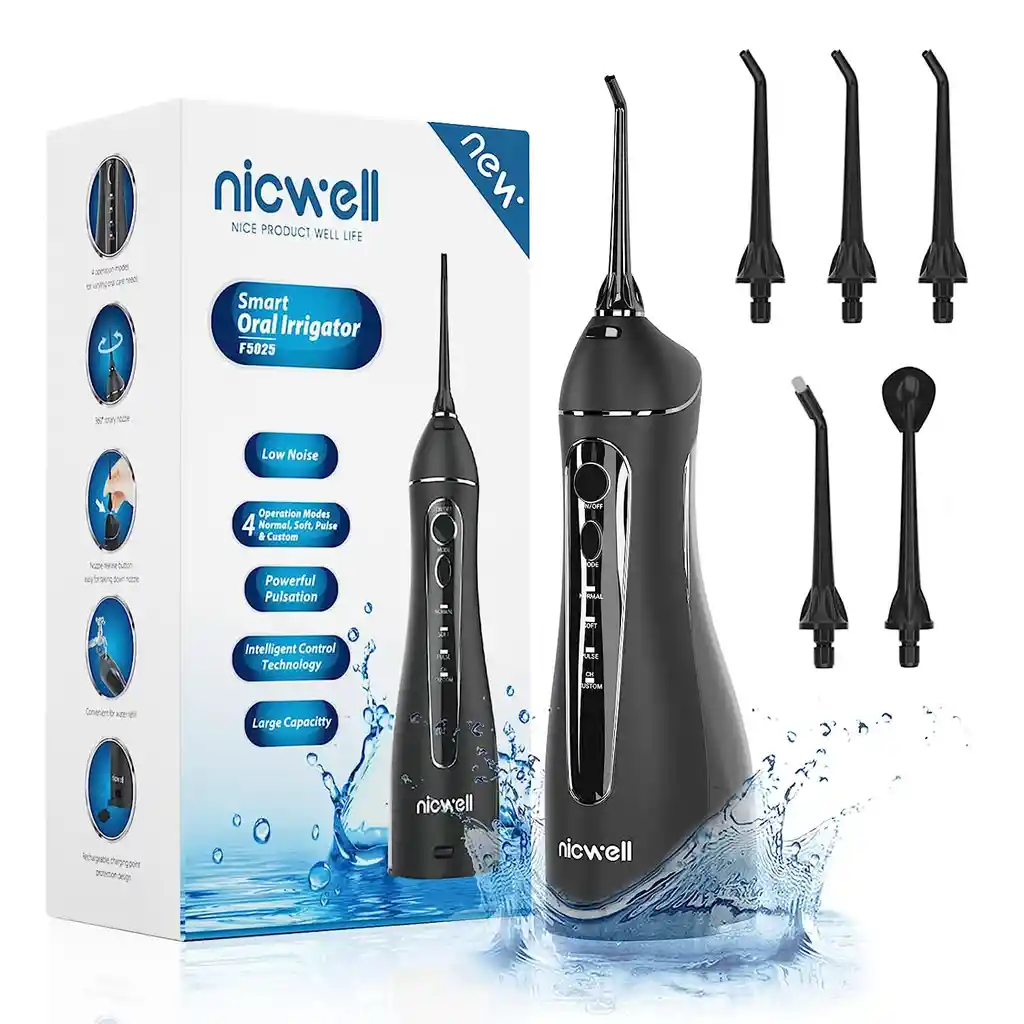 Nicwell Irrigador Dental Para Limpiar Los Dientes En Casa Y En Viajes