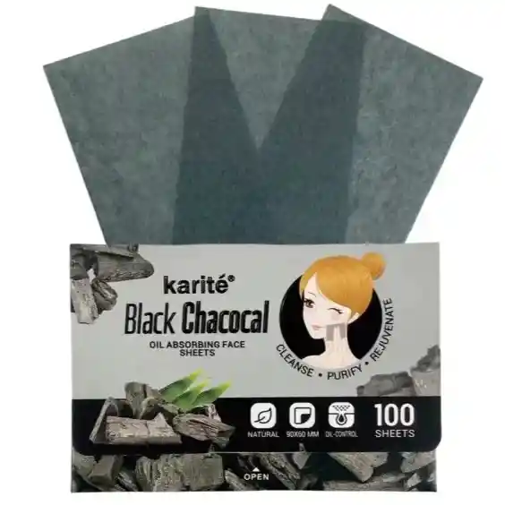 Papel Quita Grasa Carbon Activado Karite