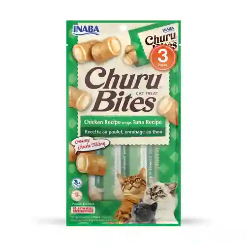 Churu Gatos Bites Bocaditos De Pollo Y Atun X 3 Uds