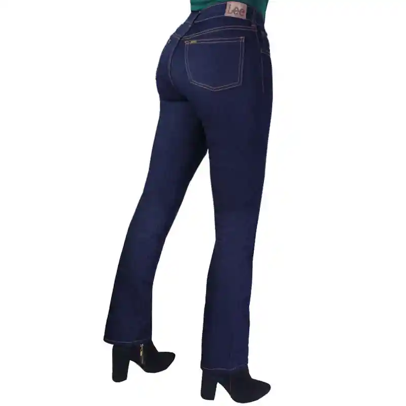 Jean Slim Fit Para Mujer Lec Lee - Índigo Oscura 1557006