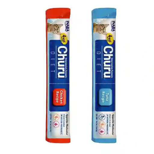 Churu Gatos Diet Cuidado Renal Urinario Y Hepatico Pollo Y Atun 14gr X 2 Uds