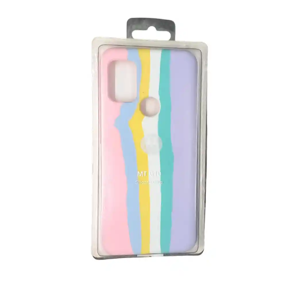 Forro Silicone Case Arcoiris Motorola G10