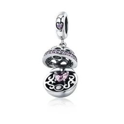 Charm Dije Regalo Corazón Para Pulsera O Cadena En Plata 925