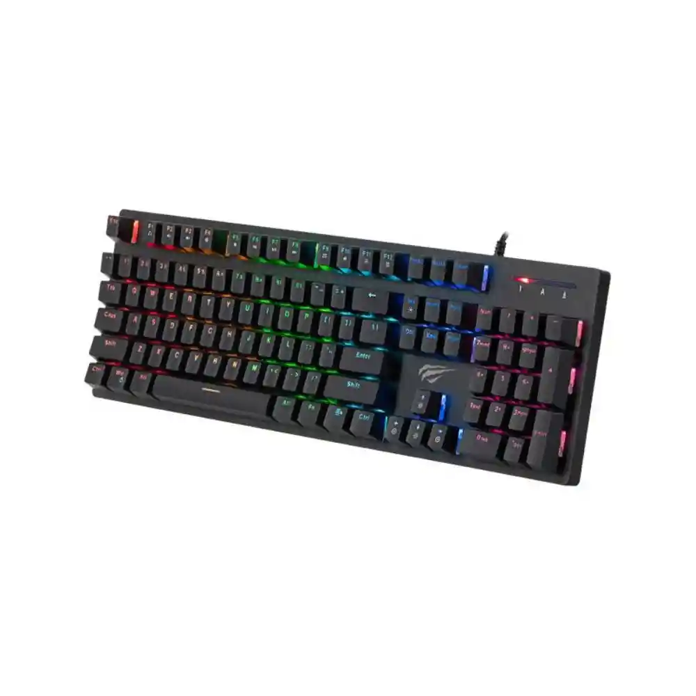 Teclado Mecanico Rgb Gamer Havit Kb858l | Blue Switch | Usb