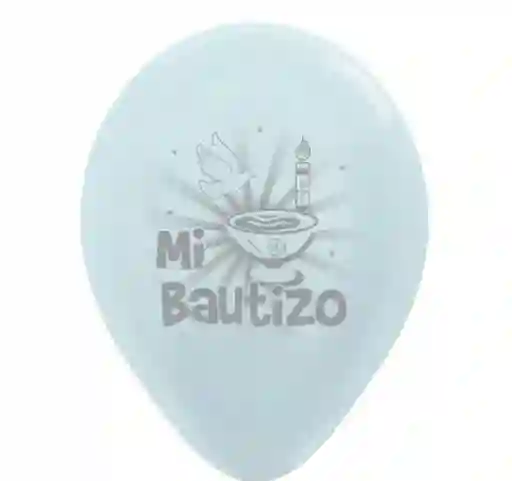 Globo R12 X12 Mi Bautizo Sempertex