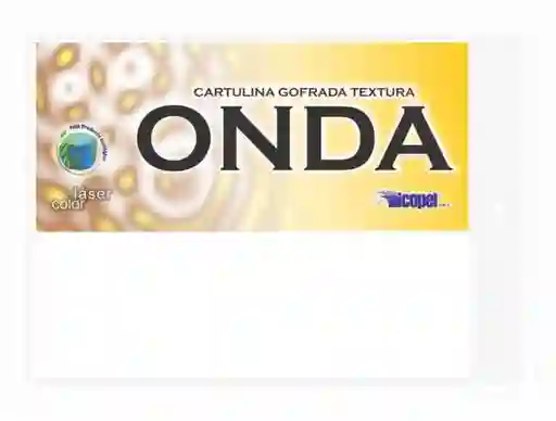 Cartulina Gofrada Textura Onda