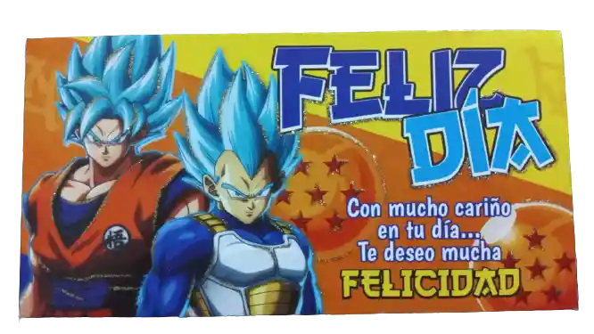 Lluvia De Sobres De Feliz Cumpleaños Dragon Ball