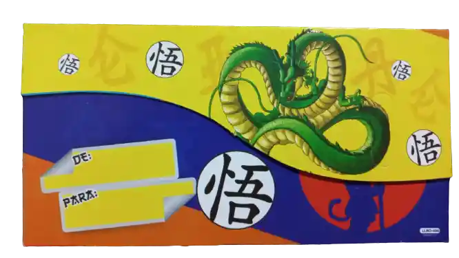 Lluvia De Sobres De Feliz Cumpleaños Dragon Ball