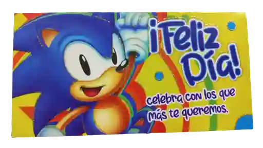 Lluvia De Sobres De Feliz Cumpleaños Sonic