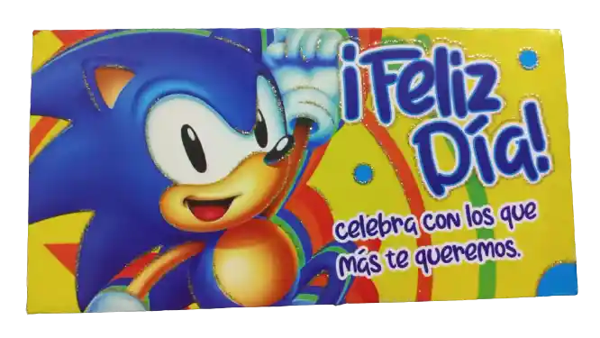 Lluvia De Sobres De Feliz Cumpleaños Sonic