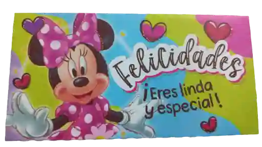 Lluvia De Sobres De Felicidades Minnie