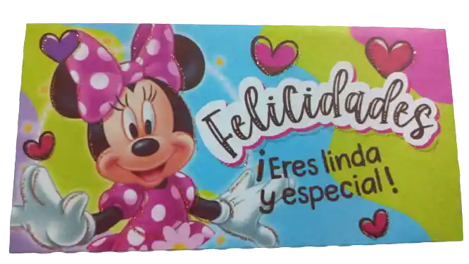 Lluvia De Sobres De Felicidades Minnie