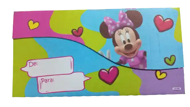 Lluvia De Sobres De Felicidades Minnie