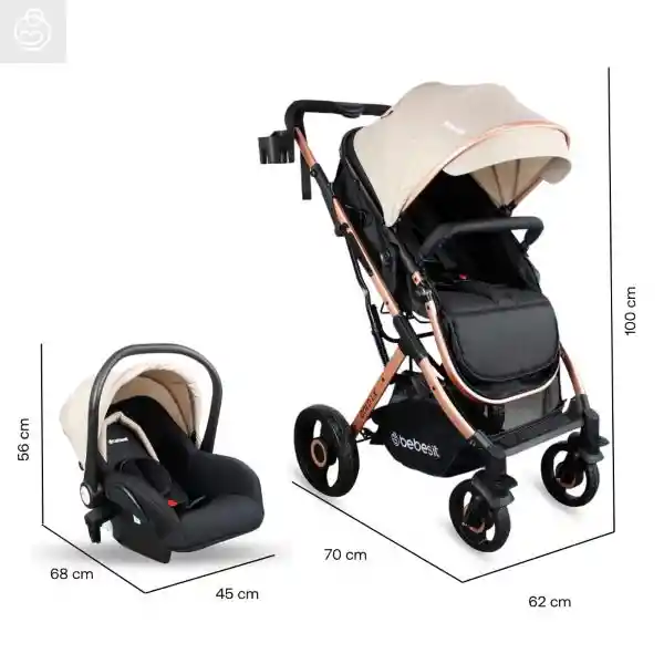 Coche Travel System Gold Lx Beige