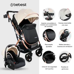 Coche Travel System Gold Lx Beige
