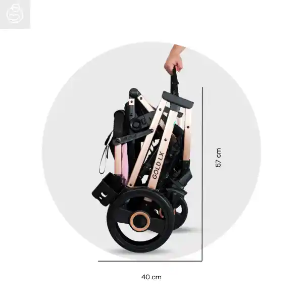 Coche Travel System Gold Lx Pink