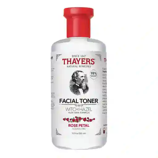 Tónico Facial Witch Hazel Pétalos Rosas Con Aloe Vera 355ml