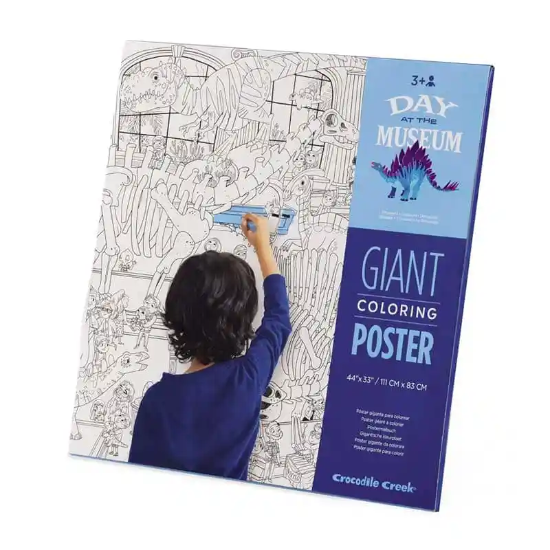 Poster Gigante Para Colorerar Dinosaurios Crocodile Creek